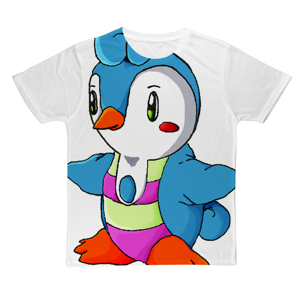 Penny Classic Sublimation Adult T-Shirt in various colors, showcasing its soft polyester fabric and vibrant print potential.