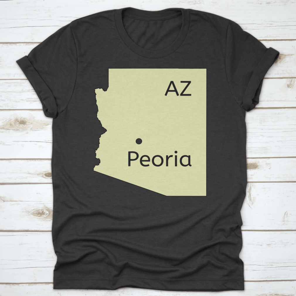 Detailed Peoria In Arizona Location Map with clear navigation features and landmarks.