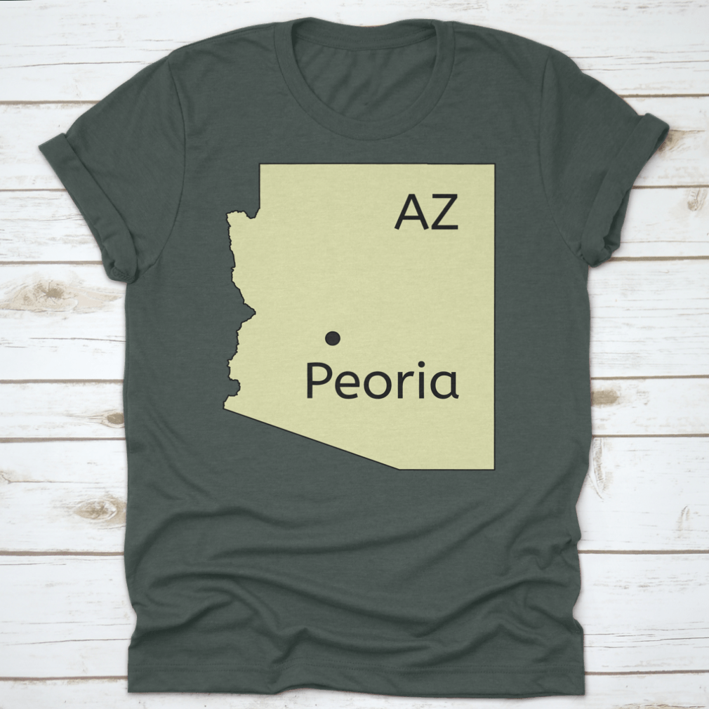 Detailed Peoria In Arizona Location Map with clear navigation features and landmarks.