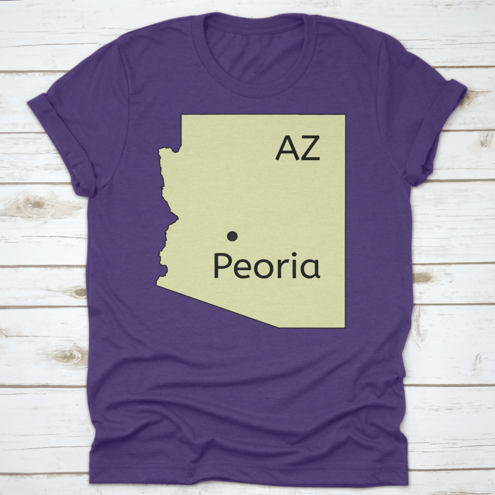 Detailed Peoria In Arizona Location Map with clear navigation features and landmarks.