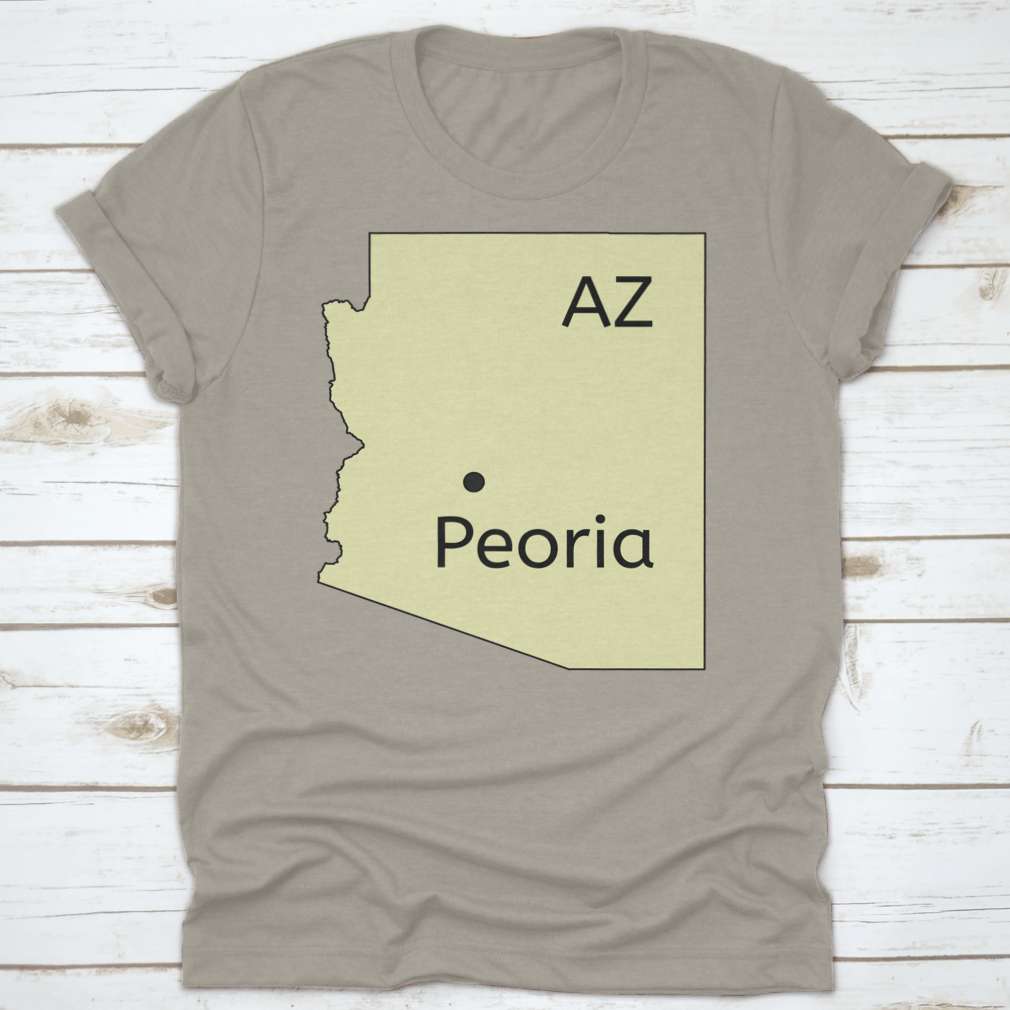 Detailed Peoria In Arizona Location Map with clear navigation features and landmarks.