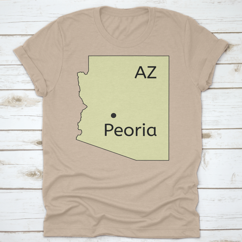 Detailed Peoria In Arizona Location Map with clear navigation features and landmarks.