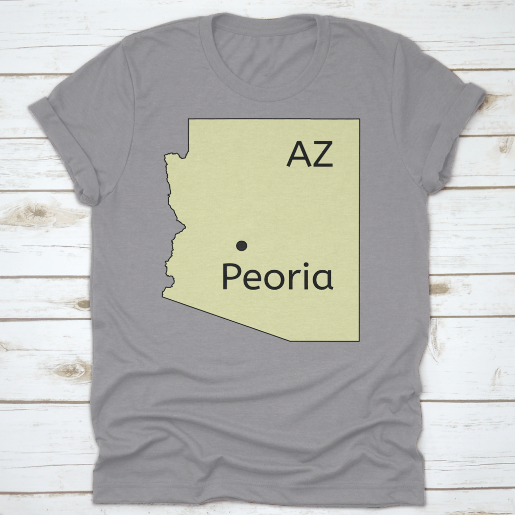 Detailed Peoria In Arizona Location Map with clear navigation features and landmarks.