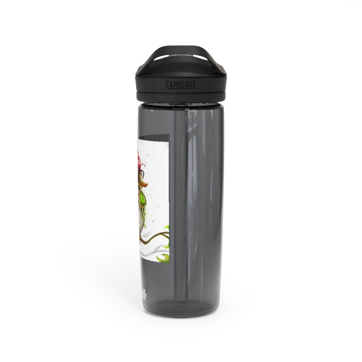 Pete the Sweet Little Bird CamelBak Eddy® Water Bottle in vibrant colors, showcasing its unique design and durable construction.