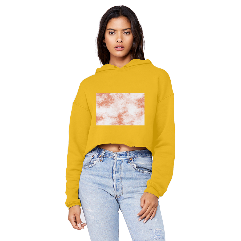 Unisex Cropped Raw Edge Boyfriend Hoodie in various colors, showcasing its relaxed fit and raw edge hem.