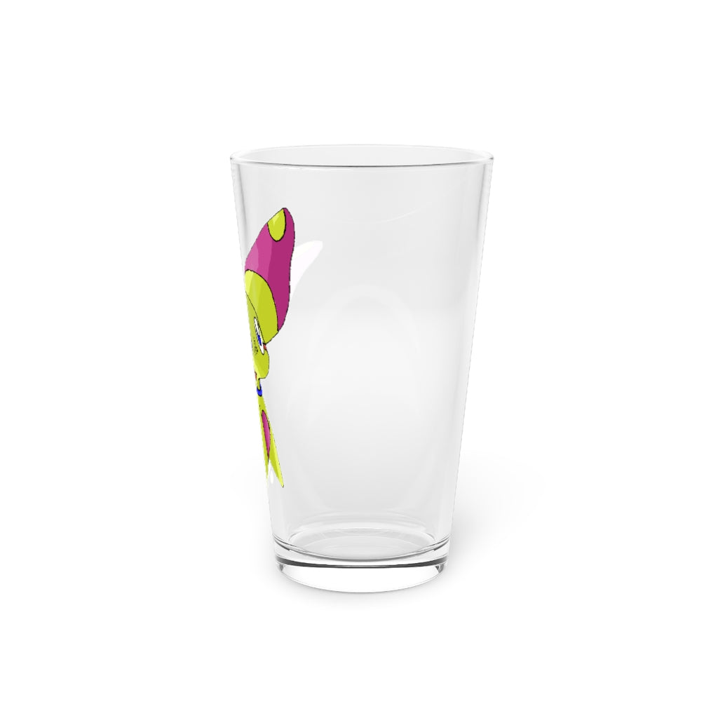 Phaff Pint Glass, 16oz, clear glass with custom printing options, ideal for beverages and gifts.