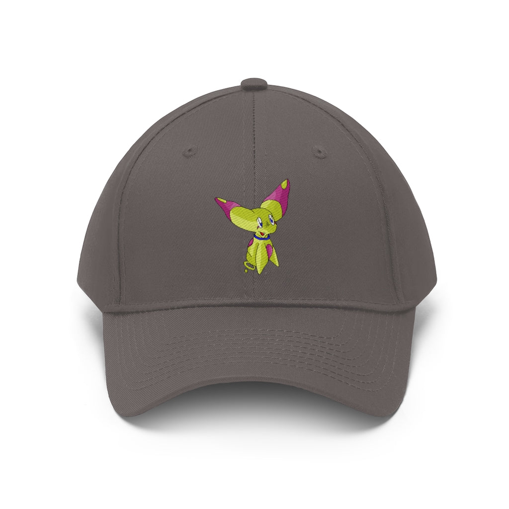 Phaff Unisex Twill Hat in solid color, showcasing its 6-panel design and adjustable Velcro closure.