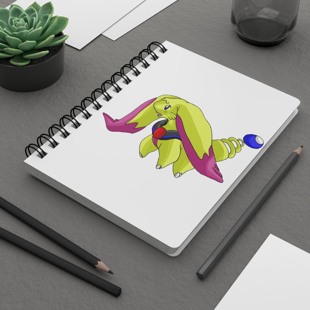 Phaffoff Spiral Bound Journal with a glossy laminated cover, showcasing its stylish design and compact size.