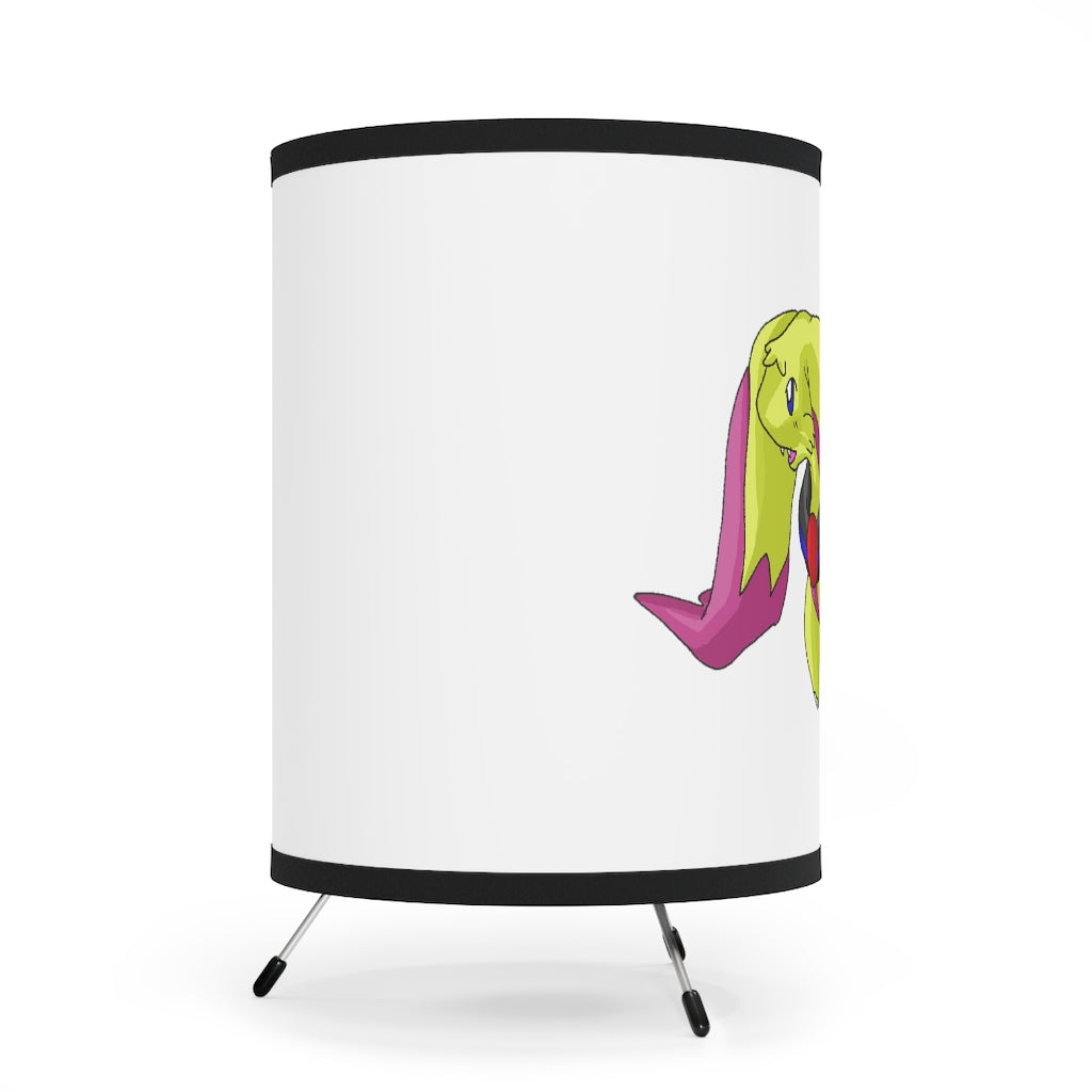 Phaffoff Tripod Lamp showcasing a galvanized steel base and a custom high-resolution printed shade, ideal for US and CA plug sockets.