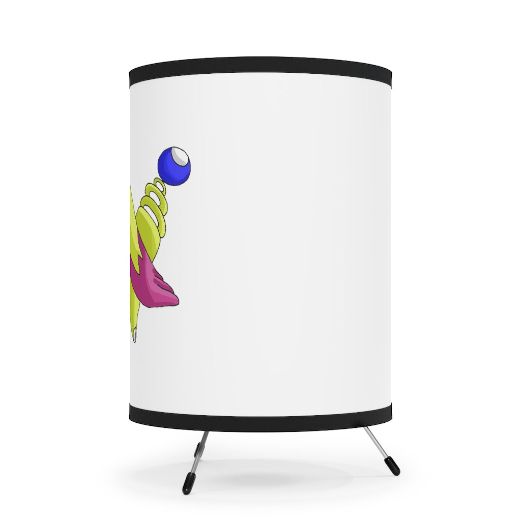 Phaffoff Tripod Lamp showcasing a galvanized steel base and a custom high-resolution printed shade, ideal for US and CA plug sockets.