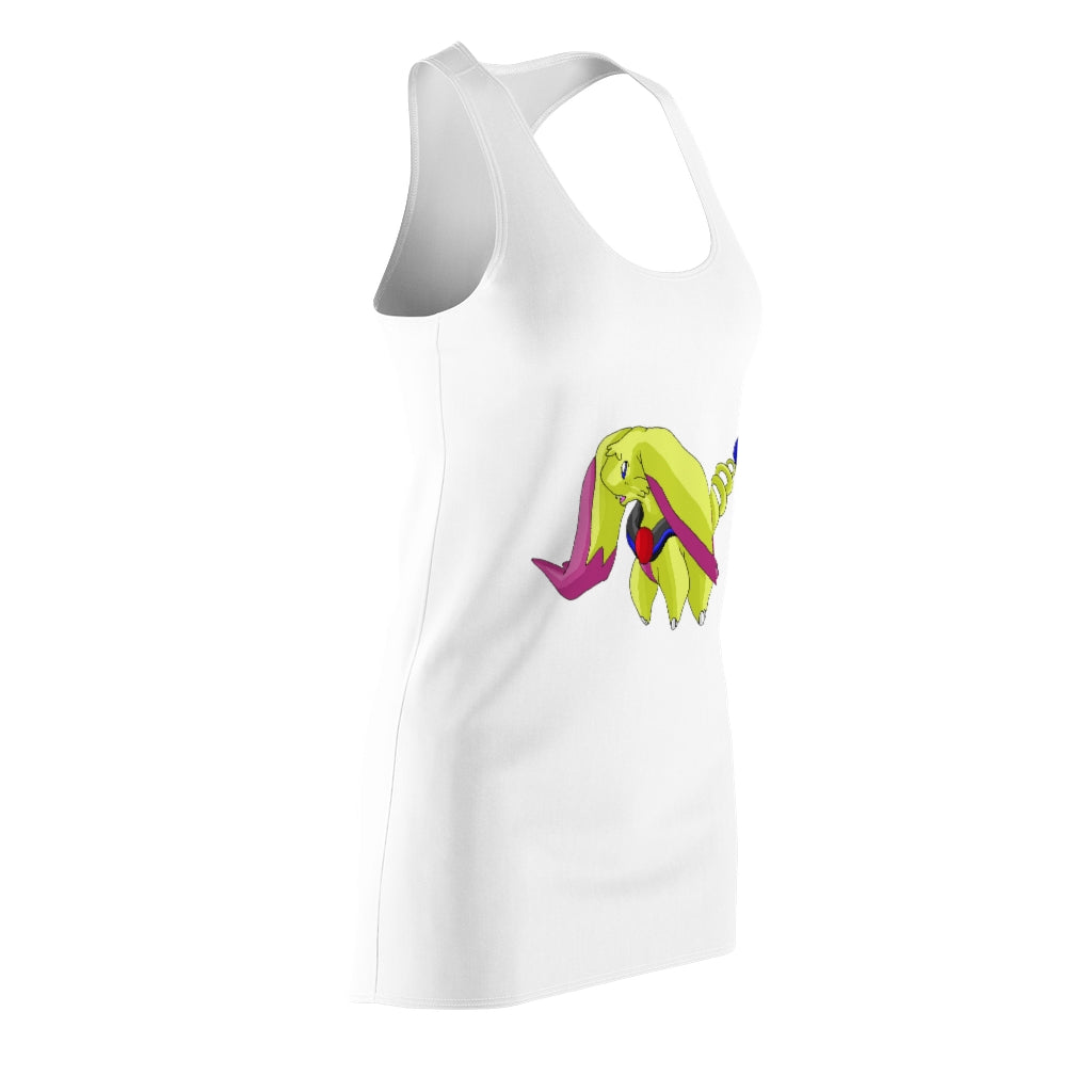 Phaffoff Women's Cut & Sew Racerback Dress showcasing a stylish and feminine design with a sporty fit, made from lightweight polyester.