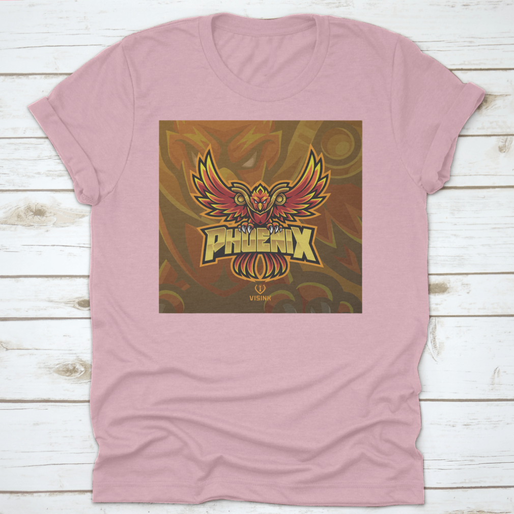 Phoenix Esport Mascot Logo featuring a fierce eagle graphic, designed for esports teams, showcasing strength and determination.