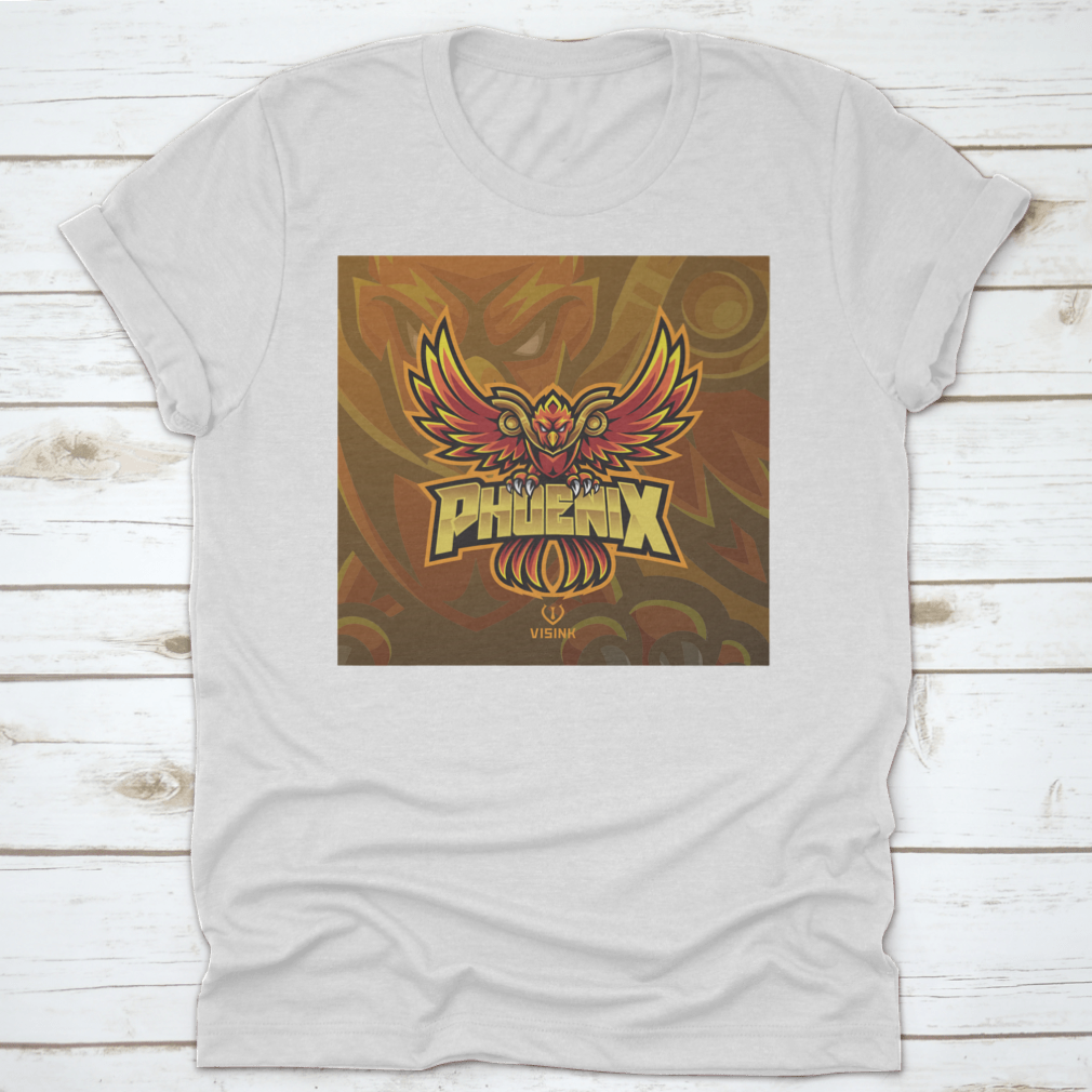 Phoenix Esport Mascot Logo featuring a fierce eagle graphic, designed for esports teams, showcasing strength and determination.