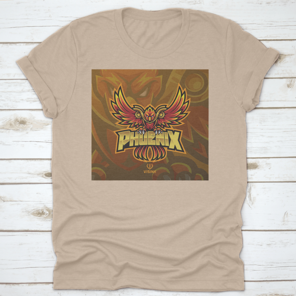 Phoenix Esport Mascot Logo featuring a fierce eagle graphic, designed for esports teams, showcasing strength and determination.