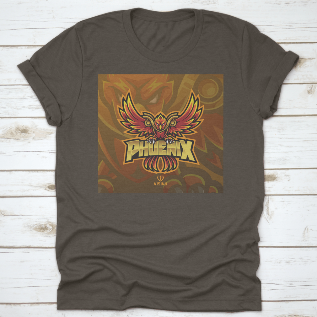 Phoenix Esport Mascot Logo featuring a fierce eagle graphic, designed for esports teams, showcasing strength and determination.