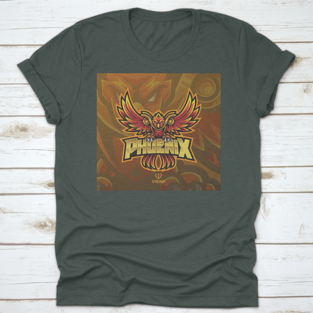 Phoenix Esport Mascot Logo featuring a fierce eagle graphic, designed for esports teams, showcasing strength and determination.