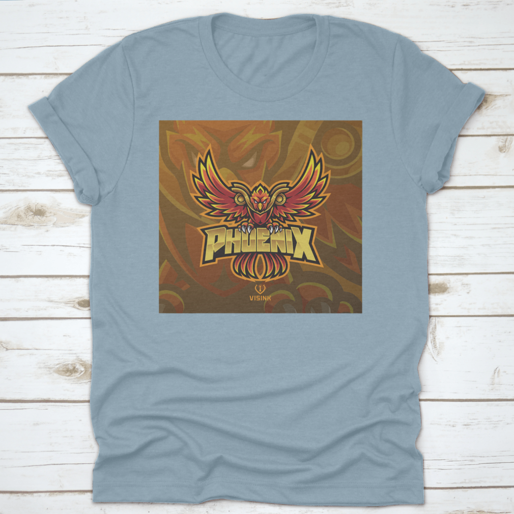 Phoenix Esport Mascot Logo featuring a fierce eagle graphic, designed for esports teams, showcasing strength and determination.