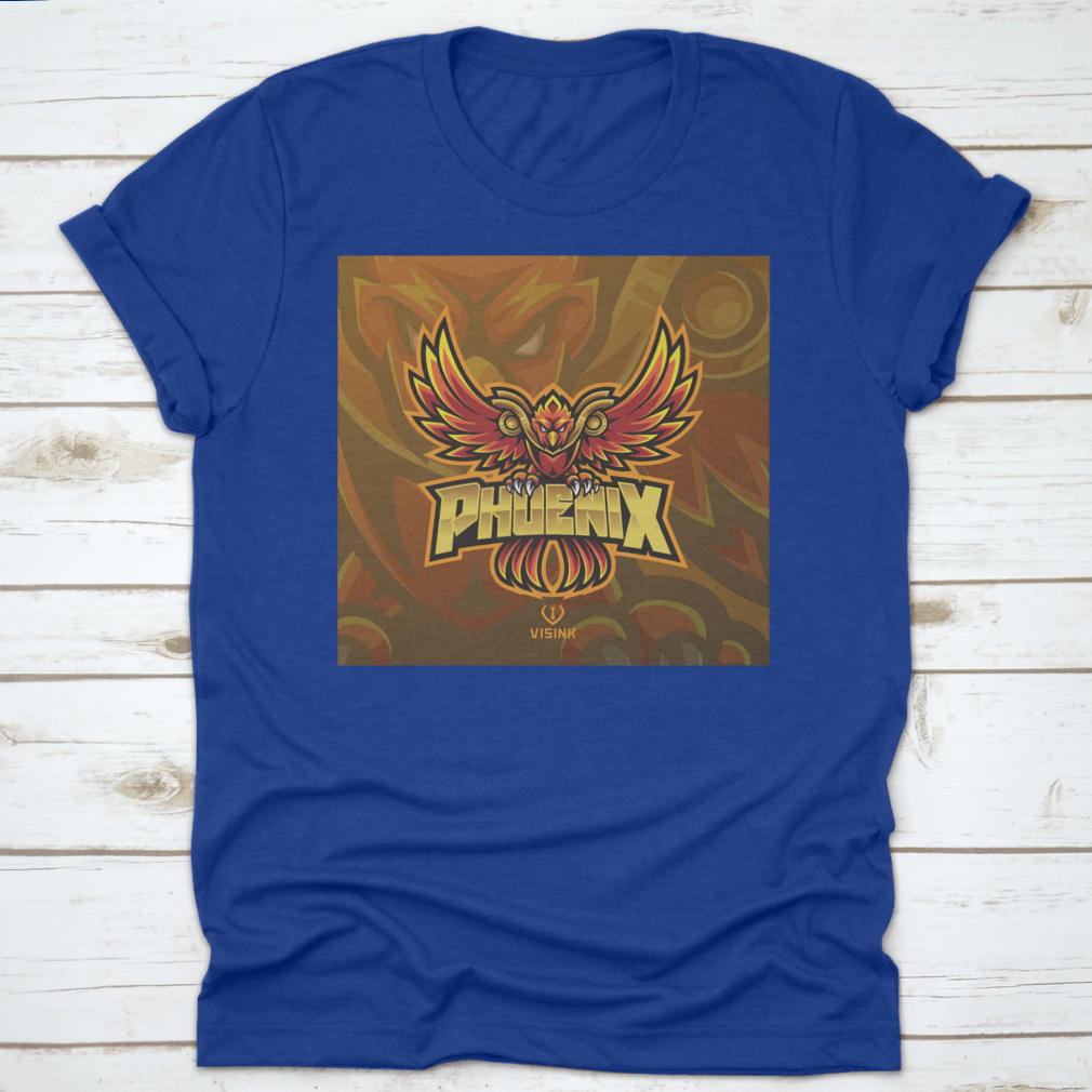 Phoenix Esport Mascot Logo featuring a fierce eagle graphic, designed for esports teams, showcasing strength and determination.