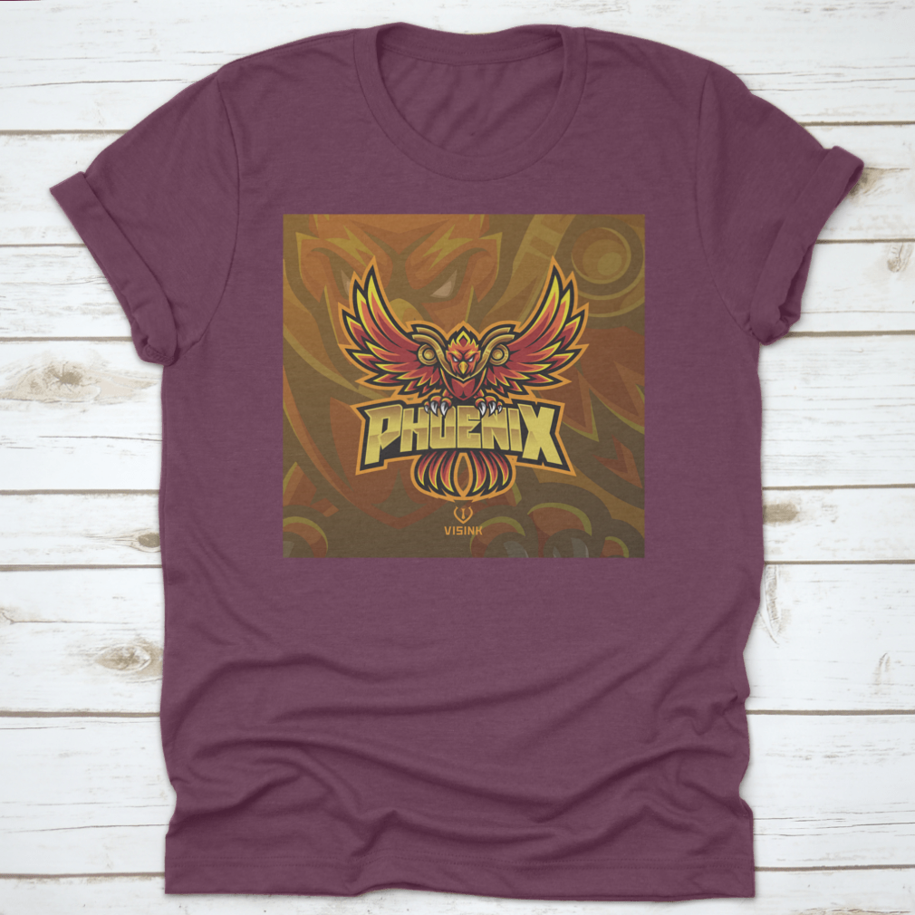 Phoenix Esport Mascot Logo featuring a fierce eagle graphic, designed for esports teams, showcasing strength and determination.