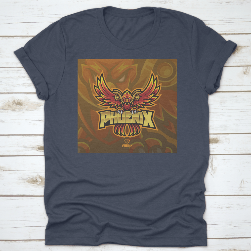 Phoenix Esport Mascot Logo featuring a fierce eagle graphic, designed for esports teams, showcasing strength and determination.