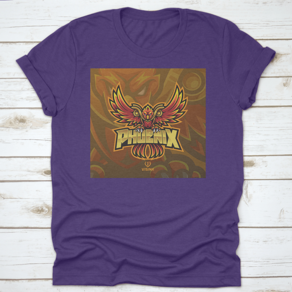 Phoenix Esport Mascot Logo featuring a fierce eagle graphic, designed for esports teams, showcasing strength and determination.