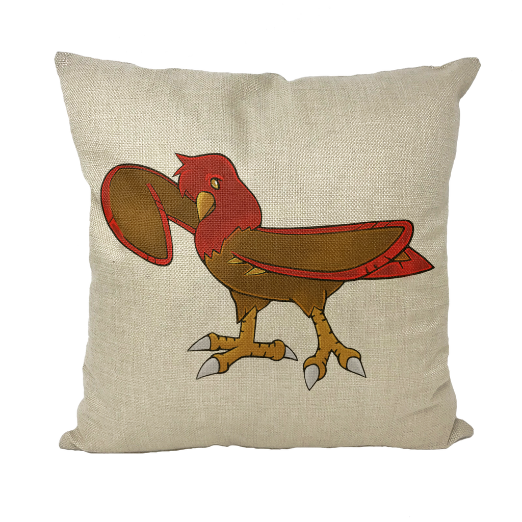 Pidgenna Throw Pillows in various styles including linen, canvas, and suede, showcasing their vibrant colors and textures.