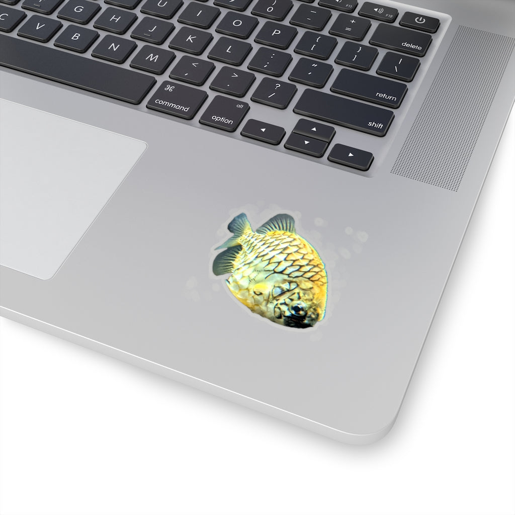 Pineapple Fish Kiss-Cut Stickers in various shapes and sizes, showcasing vibrant colors and unique designs on a white background.