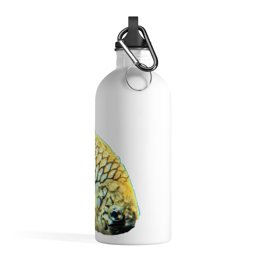 Pineapple Fish Stainless Steel Water Bottle with vibrant design and plastic screw top, ideal for hydration on the go.