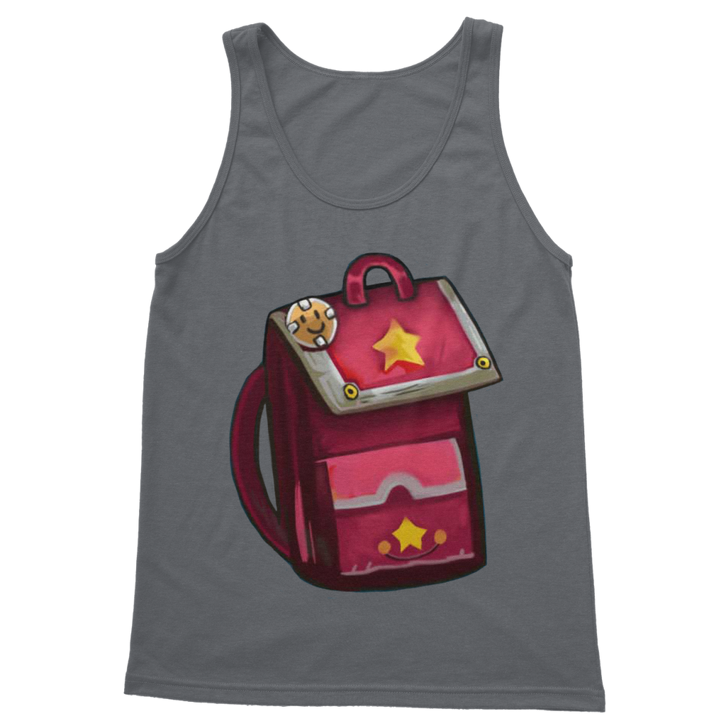 Pink Bag Classic Adult Vest Top featuring a unisex design, soft cotton fabric, and stylish rib knit trim.