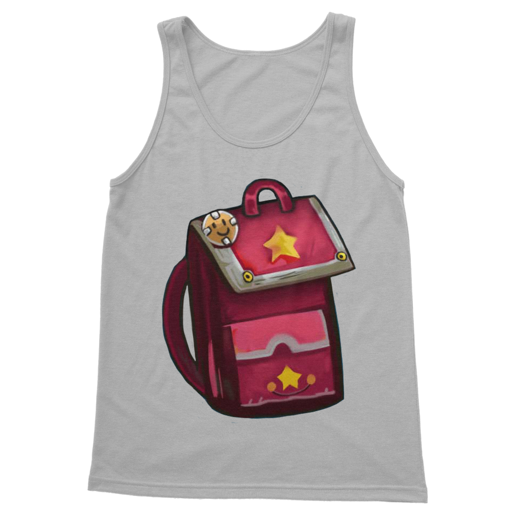 Pink Bag Classic Adult Vest Top featuring a unisex design, soft cotton fabric, and stylish rib knit trim.