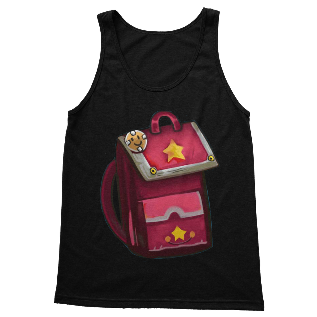 Pink Bag Classic Adult Vest Top featuring a unisex design, soft cotton fabric, and stylish rib knit trim.