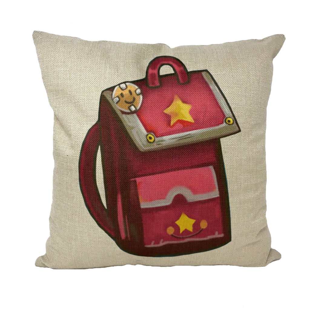 Stylish pink bag throw pillows in various textures and sizes, perfect for home decor enhancement.