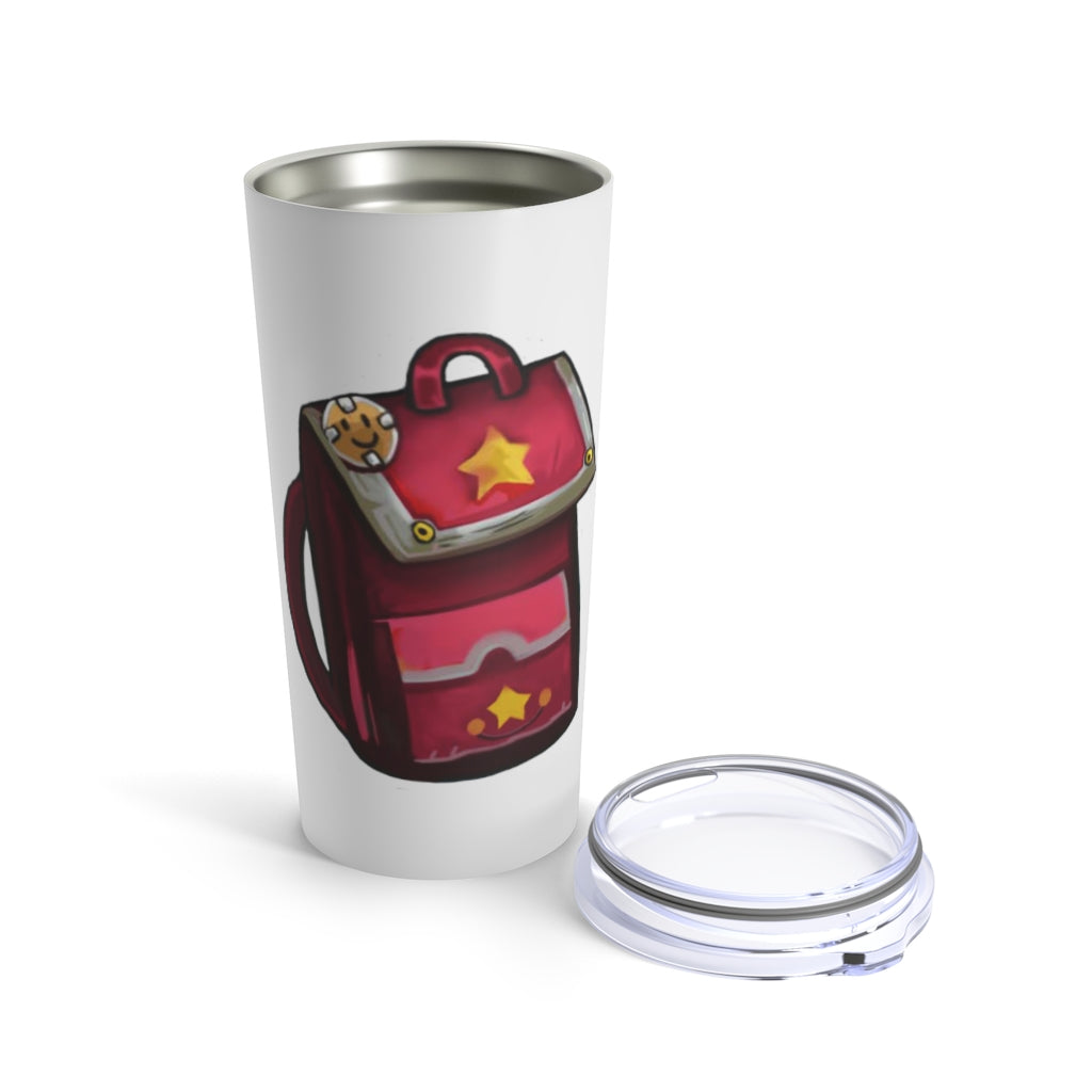 A stylish pink stainless steel tumbler with a see-thru plastic lid, perfect for travel and outdoor use.