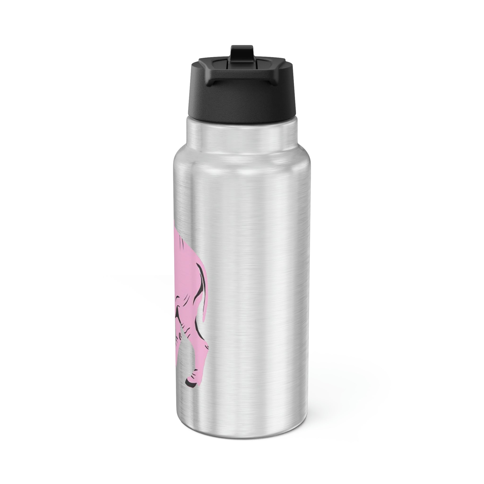 A stylish Pink Warthog Gator Tumbler, 32oz, featuring a vibrant pink color and unique warthog design, perfect for hydration on the go.