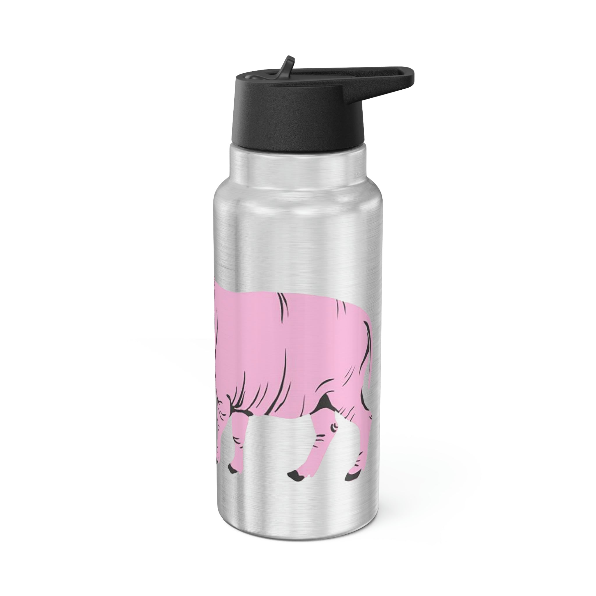 A stylish Pink Warthog Gator Tumbler, 32oz, featuring a vibrant pink color and unique warthog design, perfect for hydration on the go.