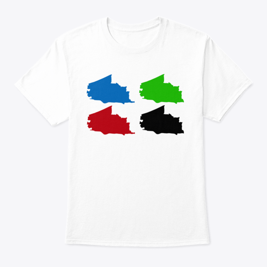 Plano City Map Silhouette T-shirt showcasing a stylish design representing Plano, Texas, made from high-quality cotton fabric.