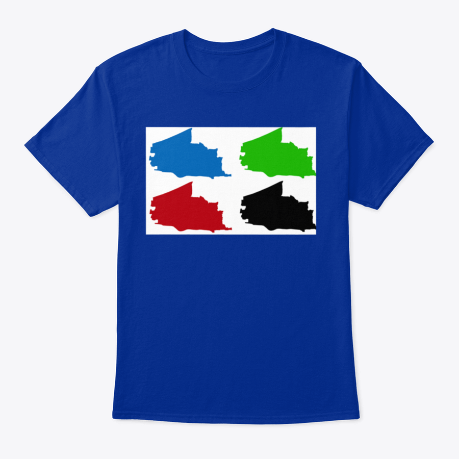 Plano City Map Silhouette T-shirt showcasing a stylish design representing Plano, Texas, made from high-quality cotton fabric.
