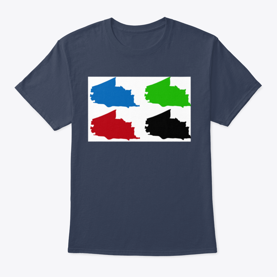 Plano City Map Silhouette T-shirt showcasing a stylish design representing Plano, Texas, made from high-quality cotton fabric.