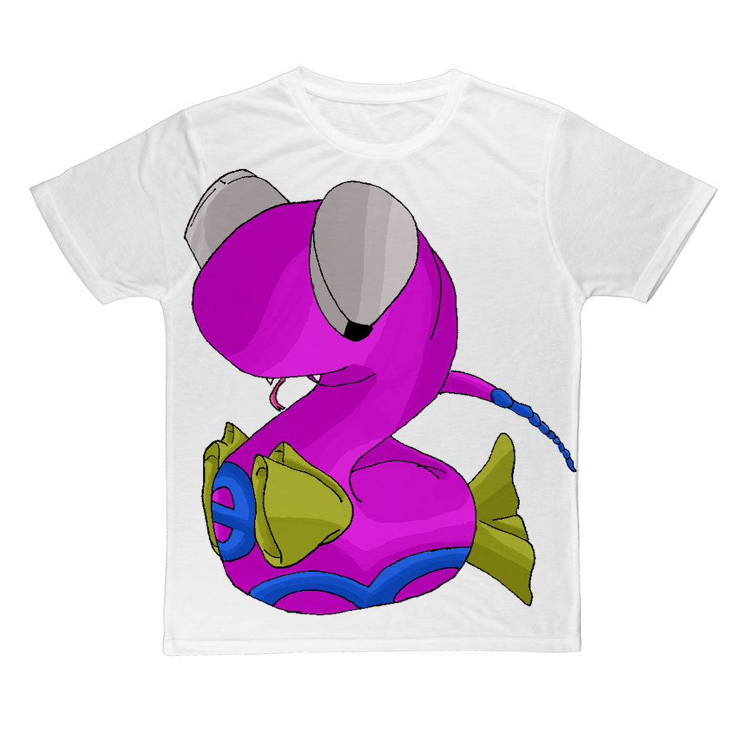 Plato Classic Sublimation Adult T-Shirt in various colors, showcasing its soft polyester fabric and vibrant print potential.