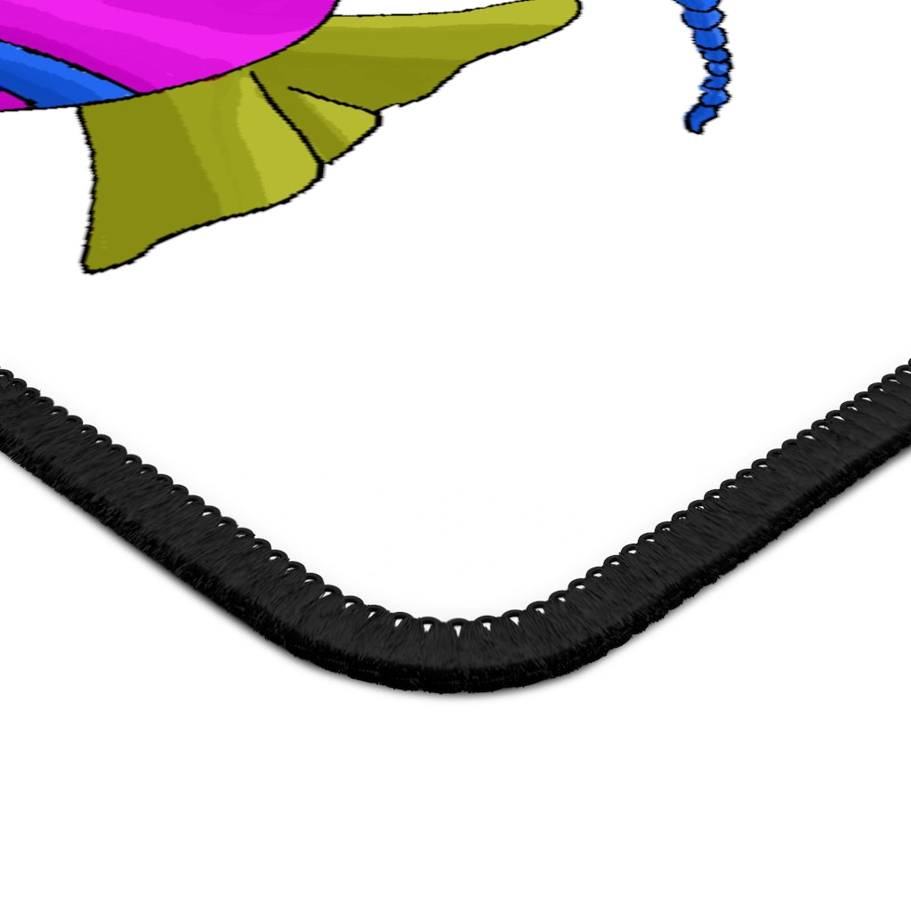 Plato Gaming Mouse Pad featuring vibrant custom designs and stitched edges, measuring 9x7 inches.