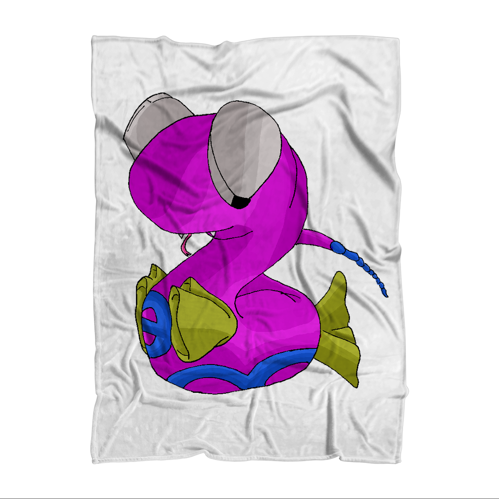 Plato Sublimation Throw Blanket made of 100% polyester polar fleece, featuring vibrant sublimation prints and a white back.