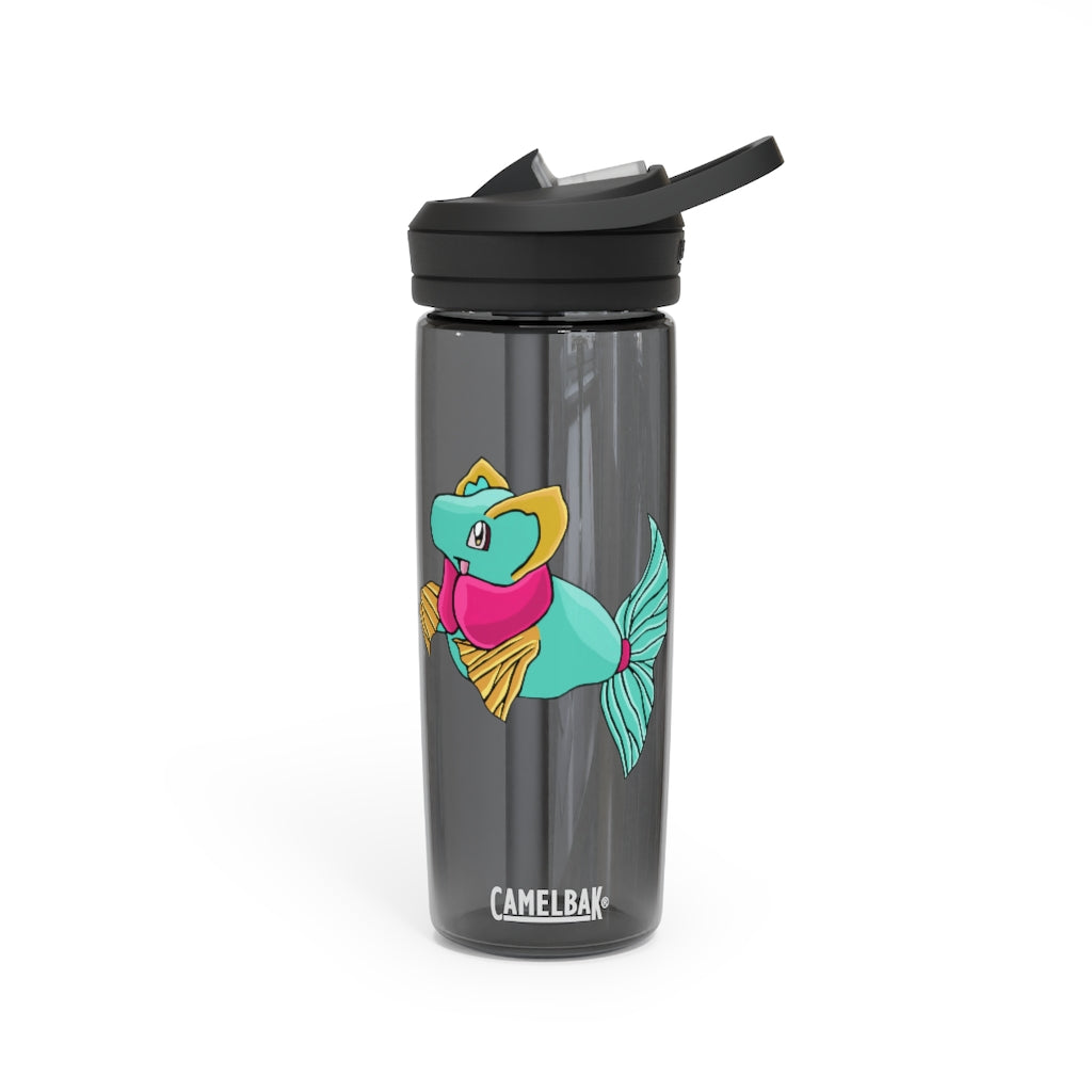 Plumo CamelBak Eddy® Water Bottle in vibrant colors, showcasing its ergonomic design and spill-proof biting valve.