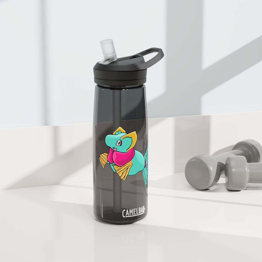 Plumo CamelBak Eddy® Water Bottle in vibrant colors, showcasing its ergonomic design and spill-proof biting valve.