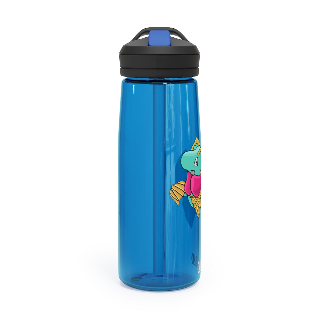 Plumo CamelBak Eddy® Water Bottle in vibrant colors, showcasing its ergonomic design and spill-proof biting valve.
