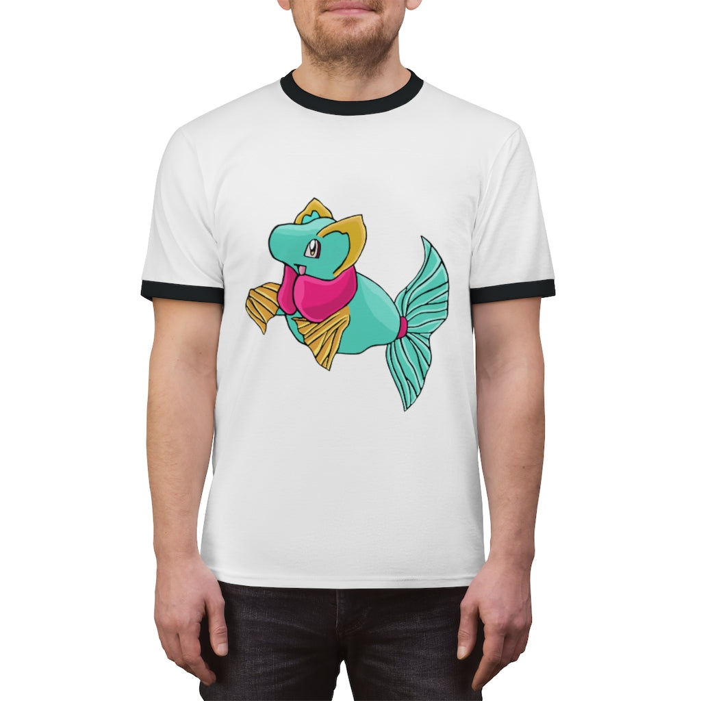 Plumo Unisex Ringer Tee in various colors, showcasing its lightweight fabric and stylish design.