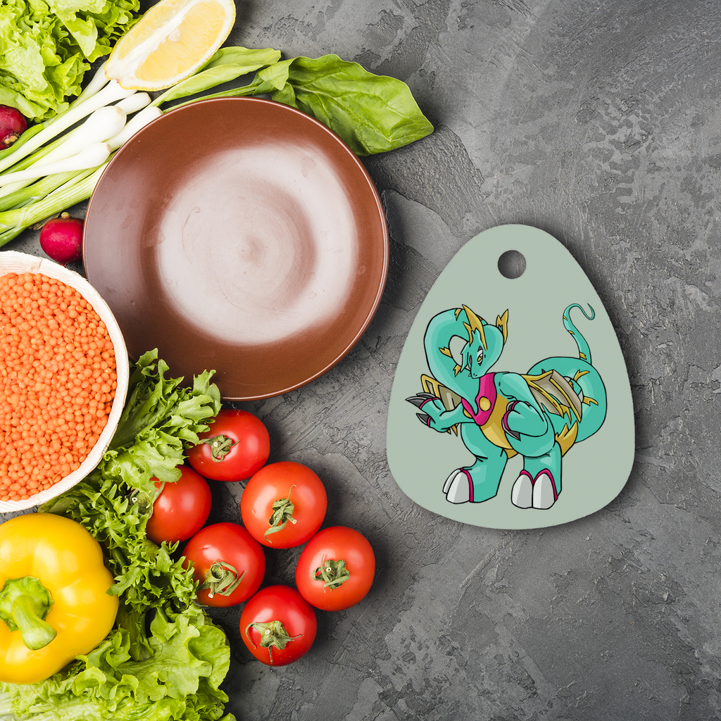 Plumrikamos Sublimation Glass Cutting Board featuring a round shape, toughened chinchilla glass, and custom sublimation design options.