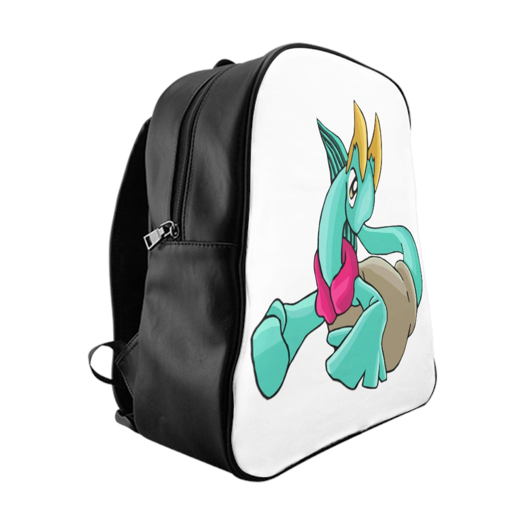 Plumyu School Backpack featuring a stylish design with quality print, padded back, and multiple inside pockets for organization.