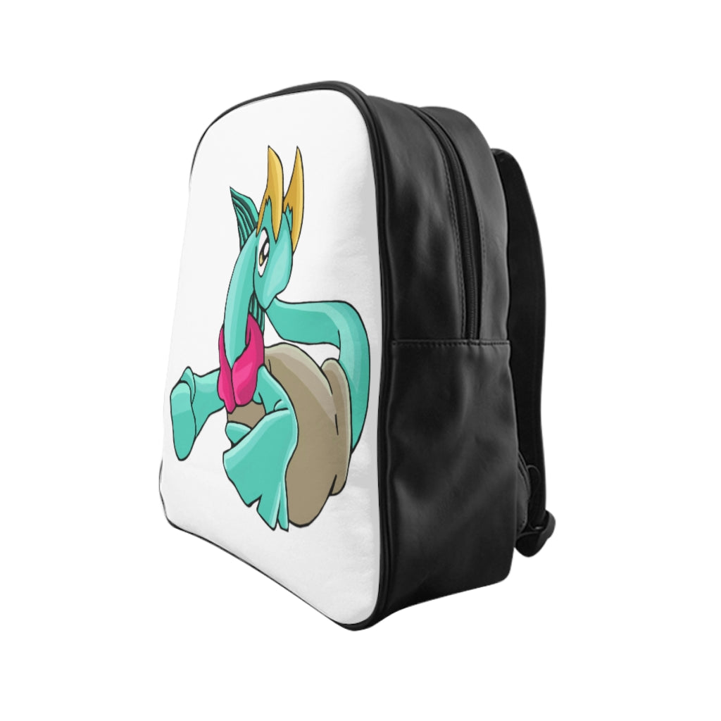 Plumyu School Backpack featuring a stylish design with quality print, padded back, and multiple inside pockets for organization.