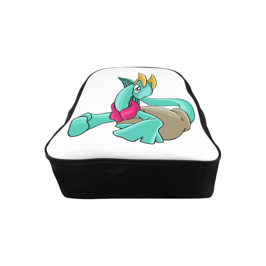 Plumyu School Backpack featuring a stylish design with quality print, padded back, and multiple inside pockets for organization.