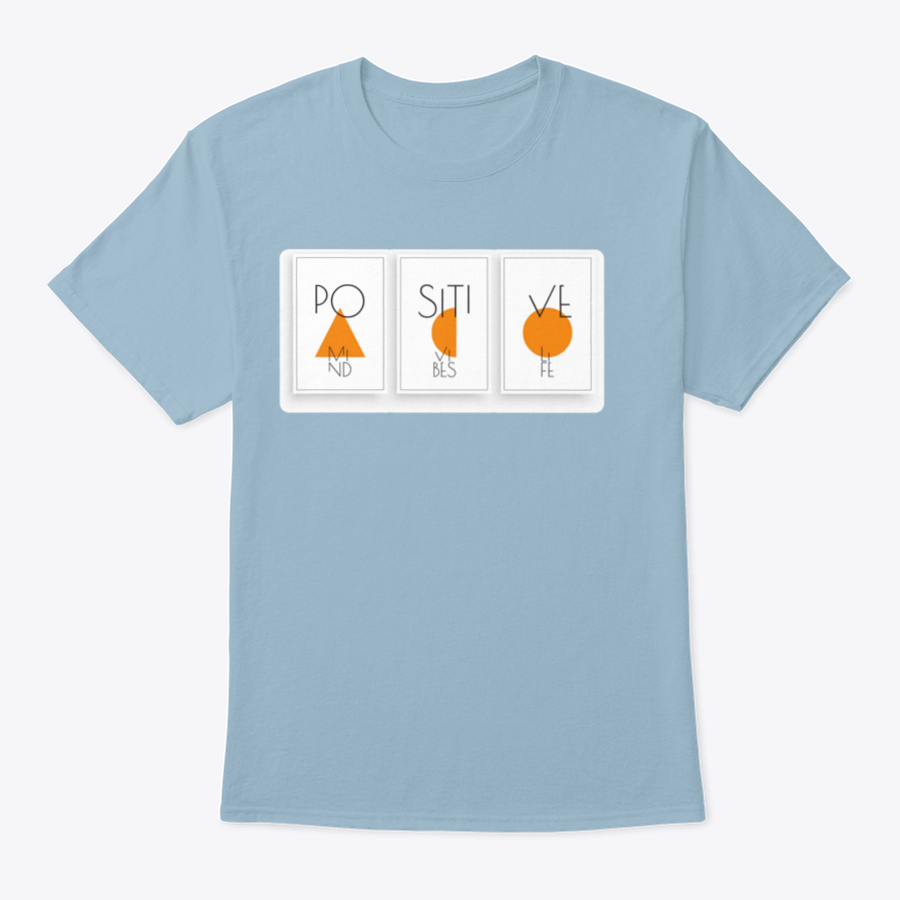 A stylish Positive Mind, Positive Vibes T-shirt made from 100% cotton, featuring a positive message design, perfect for casual wear.